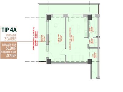 Complex Rezidential Copou  Ap 2 cam, 79.2mp