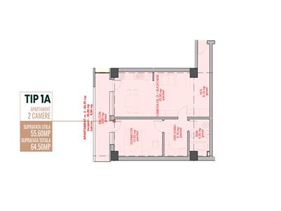 Complex Rezidential Copou  Ap 2 cam, 64.5mp,et.1 predare Martie 2022