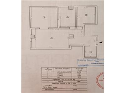 Ap 3 camere, confort lux, suprafata 78,3mp, zona Moara de Foc