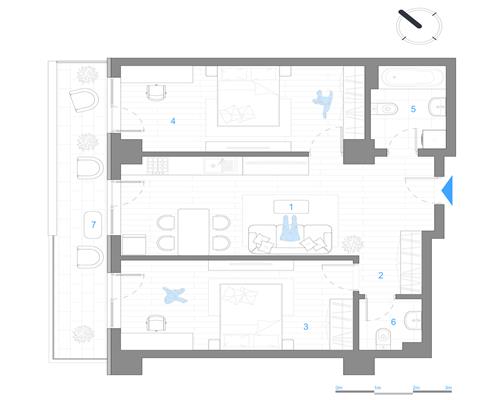 Apartament cu 3 camere, 2 bai Bloc nou Nicolina, et.3