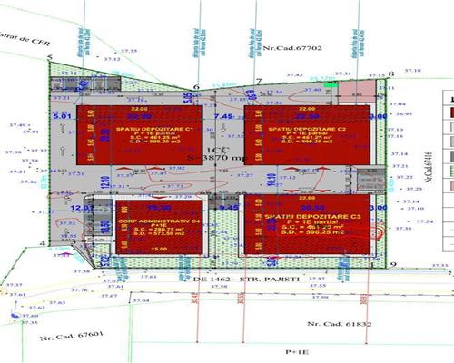 Proiect de vanzare a 4 hale industriale cu autorizatie