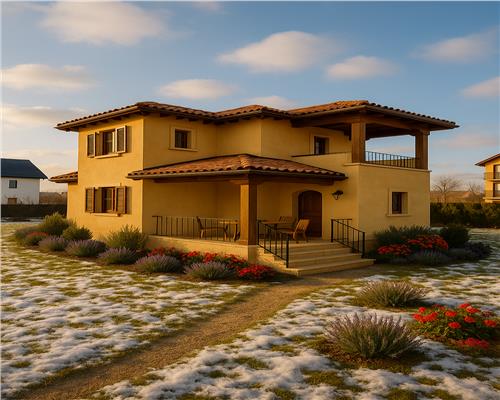 Casa premium P+1E+M, 308,52 mp, finisaje de lux