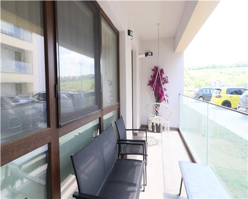 Apartament mobilat cu 2 camere si gradina, INTABULAT, Moara de Vant