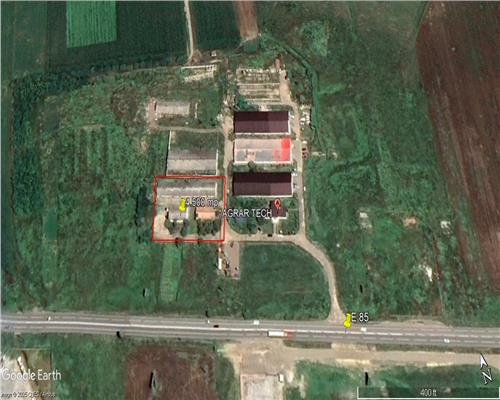Teren industrial 4.500 mp cu acces din E85 Iasi, zona Letcani