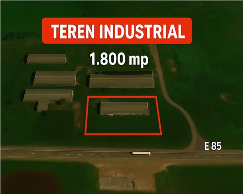 Teren 1.800 mp cu cladire birouri 265 mp ,acces direct din E85