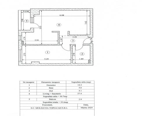 Apartament 2 camere INTABULAT + LOC DE PARCARE TATARASI