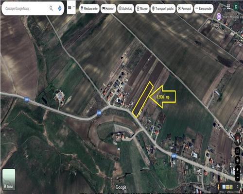 Teren intravilan 2500 mp pentru casa – Popricani sat Vinatori
