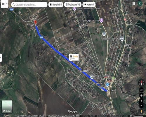 Teren intravilan 2500 mp pentru casa – Popricani sat Vinatori