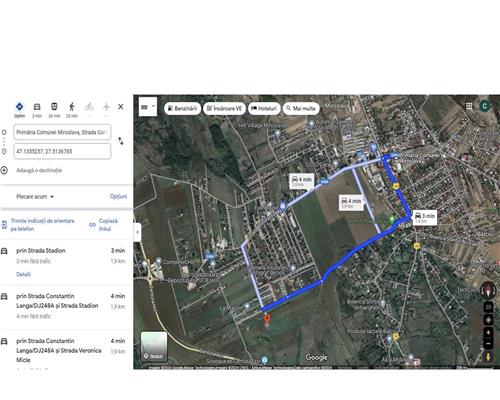 Teren intravilan 560 mp pentru casa  Miroslava Iasi